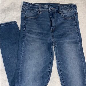 American Eagle light wash next level super stretch